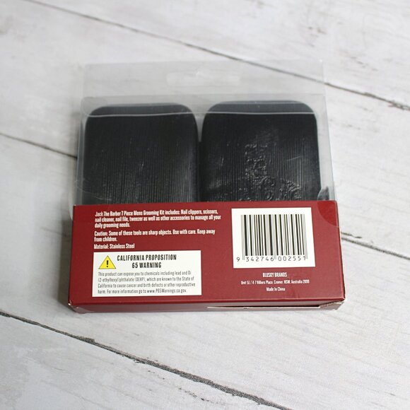 Jack the Barber Men's Grooming Set Nail Clippers File Scissors Tweezers - Picture 5 of 5